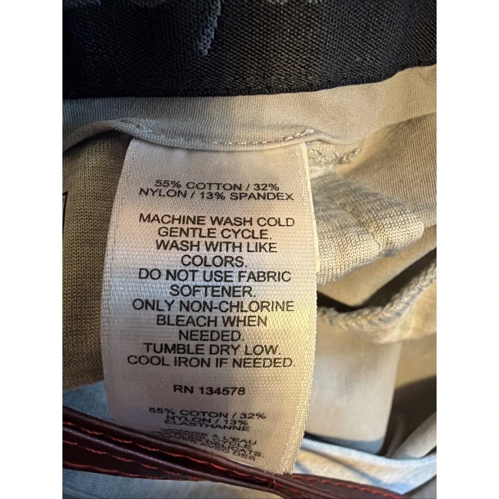 Vineyard Vines Performance New Mens Light Gray‎ Pant Sz 32x32 Elastic Waist Slim